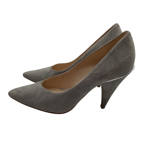 Nine West gray‎ suede pointy pump size 9 - Picture 1 of 7